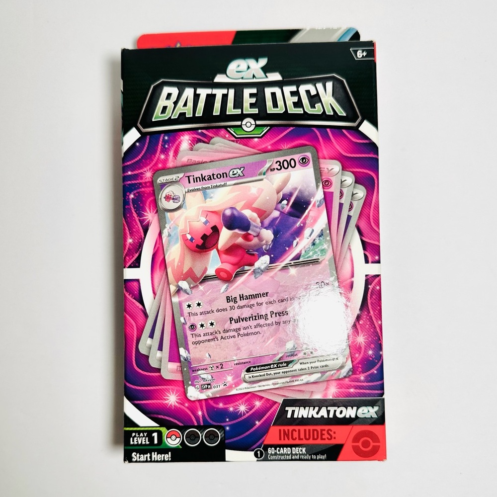 Pokemon EX Tinkaton Battle Deck - Pink and Purple